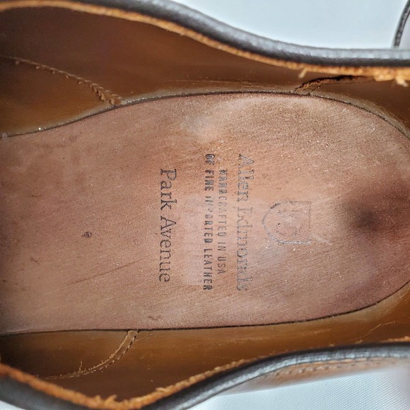 Allen Edmonds Park Avenue Cap Toe Oxfords Size 14 2A Brown Leather Dress Shoes main image 4